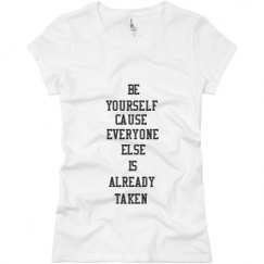 Ladies Slim Fit Basic Promo Jersey Tee