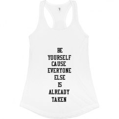 Ladies Slim Fit Racerback Tank Top