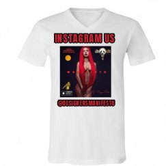 Unisex V-Neck Jersey Tee