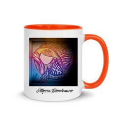 11oz Ceramic Mug with Color Inside