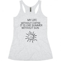 Ladies Slim Fit Super Soft Racerback Triblend Tank