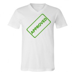 Unisex V-Neck Jersey Tee