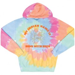 Unisex Tie-Dye Fleece Hoodie