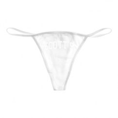 Basic White Thong Underwear