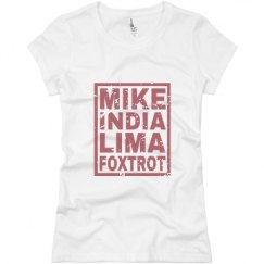 Ladies Slim Fit Basic Promo Jersey Tee