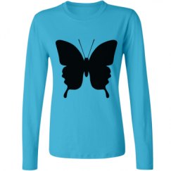 Ladies Relaxed Fit Basic Long Sleeve Tee