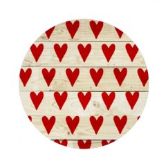 All Over Print Round Plastic Button with Pin