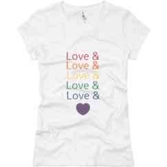 Ladies Slim Fit Basic Promo Jersey Tee