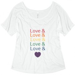 Ladies Flowy Slouchy Tee