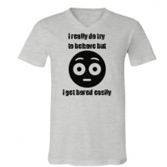 Unisex V-Neck Jersey Tee