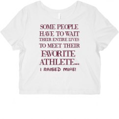 Ladies Slim Fit Crop Top Tee