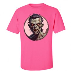 Unisex Ultra Cotton Safety Neon Crewneck Tee