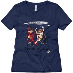 Ladies Relaxed Fit V-Neck Tee