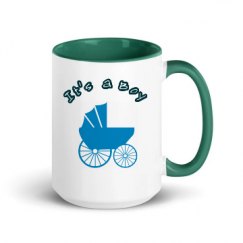 15oz Ceramic Mug with Color Inside