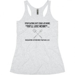 Ladies Slim Fit Super Soft Racerback Triblend Tank