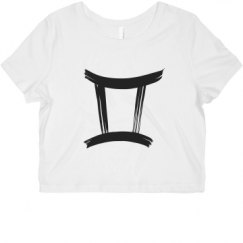 Ladies Slim Fit Crop Top Tee