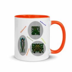 11oz Ceramic Mug with Color Inside