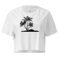 Ladies Festival Cali Crop Top Tee