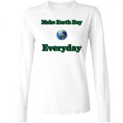 Ladies Relaxed Fit Basic Long Sleeve Tee