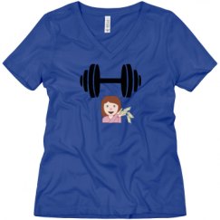 Ladies Relaxed Fit V-Neck Tee