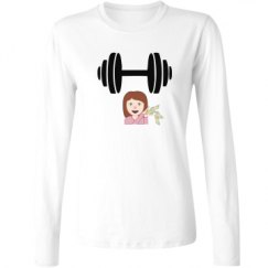 Ladies Relaxed Fit Basic Long Sleeve Tee