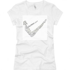 Ladies Slim Fit Basic Promo Jersey Tee