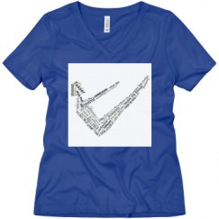Ladies Relaxed Fit V-Neck Tee