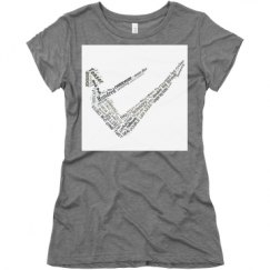 Ladies Slim Fit Super Soft Triblend Tee
