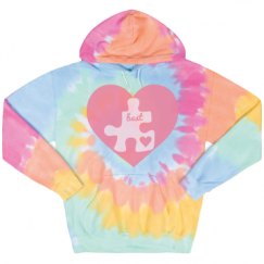 Unisex Tie-Dye Fleece Hoodie