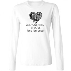 Ladies Relaxed Fit Basic Long Sleeve Tee