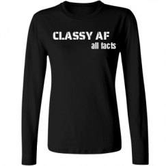 Ladies Relaxed Fit Basic Long Sleeve Tee