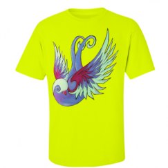 Unisex Ultra Cotton Safety Neon Crewneck Tee