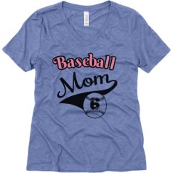 Ladies Relaxed Fit Super Soft Triblend V-Neck Tee