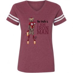 Ladies Relaxed Fit Vintage Sports Tee