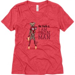 Ladies Relaxed Fit Super Soft Triblend V-Neck Tee