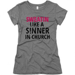 Ladies Slim Fit Super Soft Triblend Tee