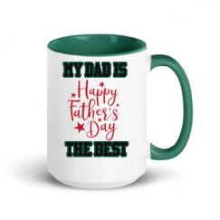 15oz Ceramic Mug with Color Inside