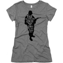 Ladies Slim Fit Super Soft Triblend Tee