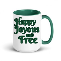 15oz Ceramic Mug with Color Inside