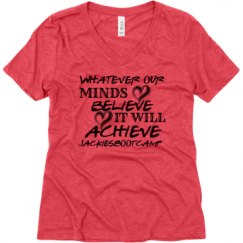 Ladies Relaxed Fit Super Soft Triblend V-Neck Tee