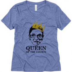 Ladies Relaxed Fit Super Soft Triblend V-Neck Tee