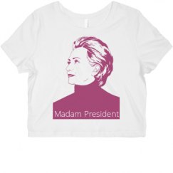 Ladies Slim Fit Crop Top Tee