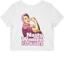 Ladies Slim Fit Crop Top Tee