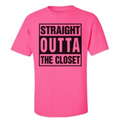 Unisex Ultra Cotton Safety Neon Crewneck Tee