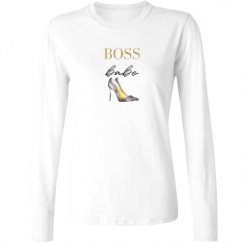 Ladies Relaxed Fit Basic Long Sleeve Tee