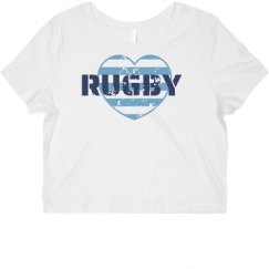 Ladies Slim Fit Crop Top Tee