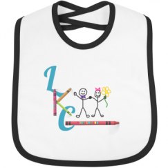 Infant Contrast Trim Bib