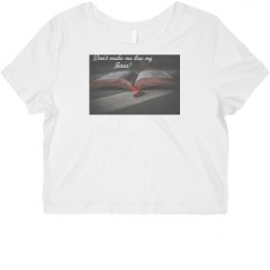 Ladies Slim Fit Crop Top Tee