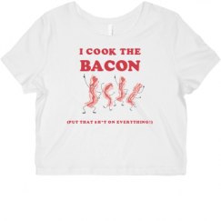 Ladies Slim Fit Crop Top Tee