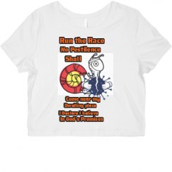 Ladies Slim Fit Crop Top Tee